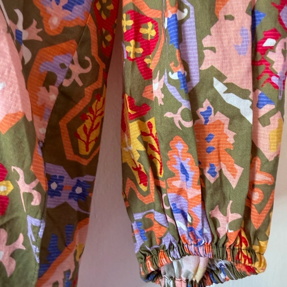 Zara Colorful Patterned Blouse - Picture 3 of 7